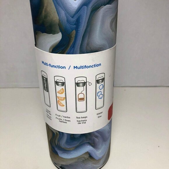 GROSCHE CHICAGO Saturn Loose Leaf Tea Fruit Infuser Water Bottle 15.2 fl. Oz - Picture 2 of 6